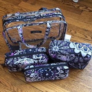 Vera Bradley 4-Piece Cosmetic Organizer